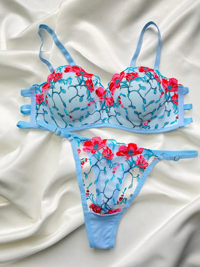 Ensemble Lingerie Rose Pastel A-143